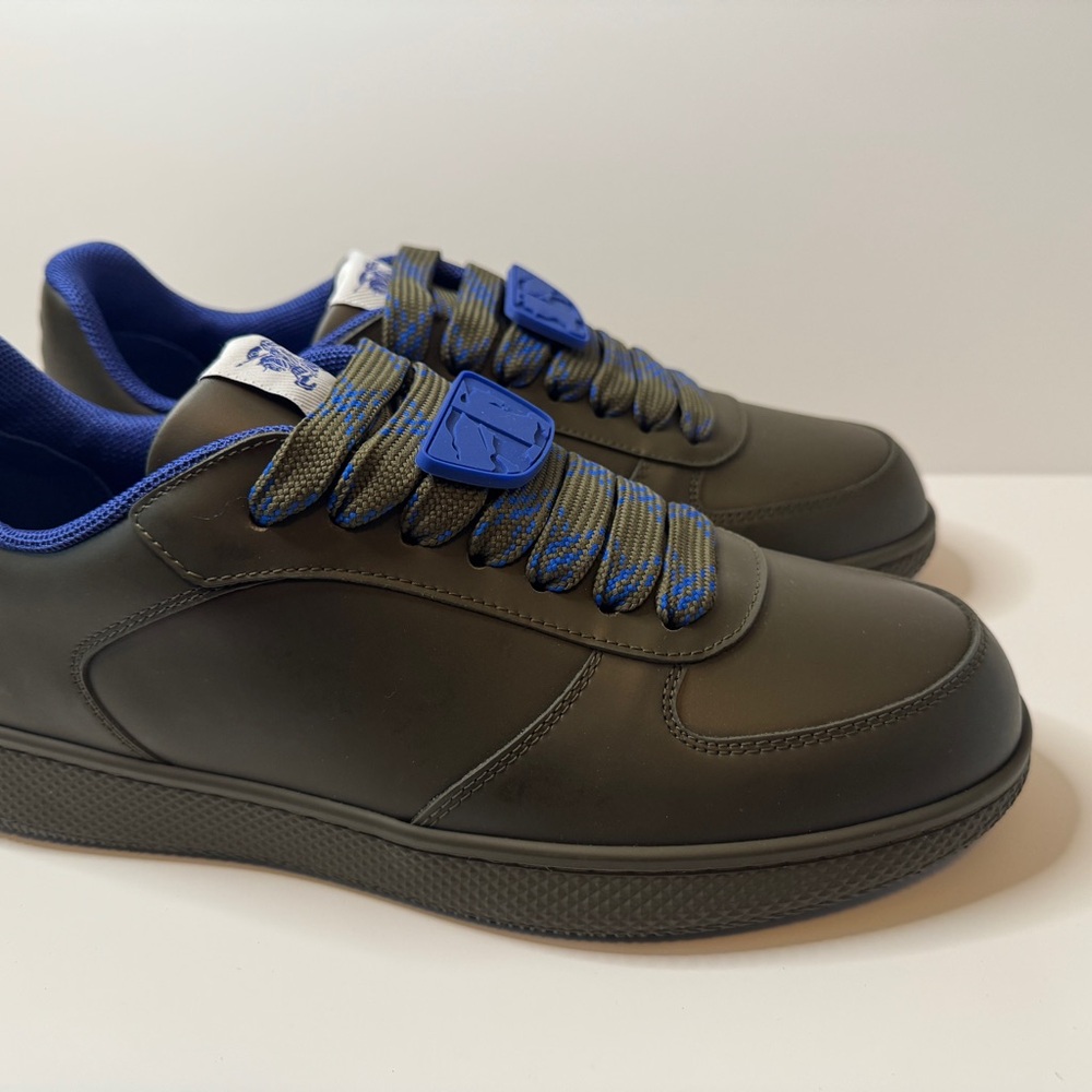Burberry Terrace Leather Low Top Men’s Sneakers Size 9.5 - Picture 6 of 16